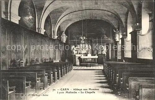 Caen Abbaye aux Hommes Lycee Malherbe Chapelle Kat. Caen