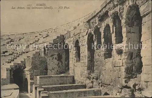 Nimes Les Arenes vue interieure Kat. Nimes