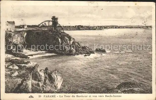 Parame Tour de Bonheur et vue vers Rochebonne Kat. Saint Malo