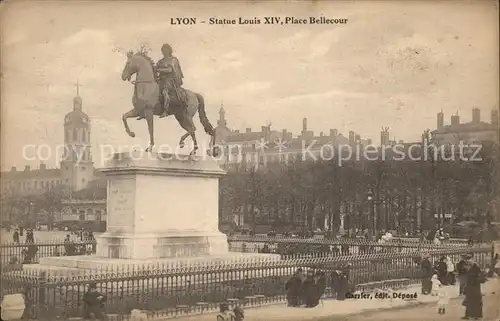 Lyon France Statue Louis XIV Monument Place Bellecour Kat. Lyon