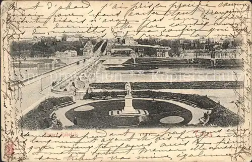 Tours Indre et Loire Square Rabelais Monument Pont Kat. Tours