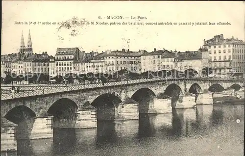Macon Saone et Loire Le Pont Kat. Macon
