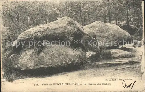 Fontainebleau Seine et Marne Foret La Pieuvre des Rochers Kat. Fontainebleau
