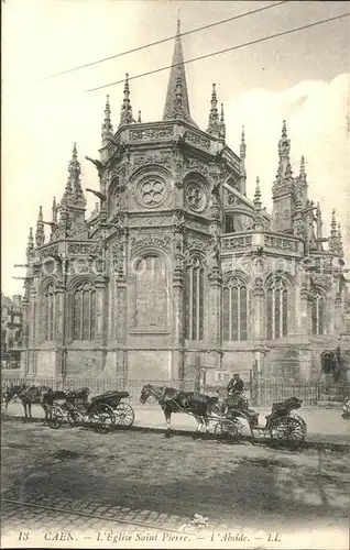 Caen Eglise Saint Pierre Pferdedroschke Kat. Caen