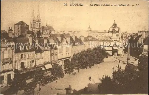 Moulins Allier Place d Allier Cathedrale Kat. Moulins