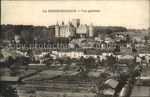 La Rochefoucauld Vue generale Chateau Kat. La Rochefoucauld