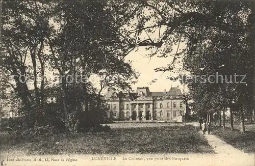 Luneville Chateau vue prise des Bosquets Kat. Luneville