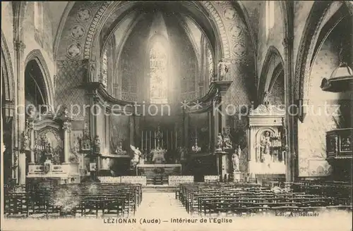 Lezignan Corbieres Interieur de l Eglise Kat. Lezignan Corbieres