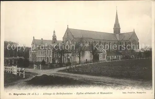 Begrolles en Mauges Abbaye de Bellefontaine Eglise abbatiale et Monastere Kat. Begrolles en Mauges