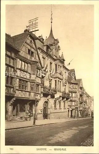 Saverne Bas Rhin Alsace Grande Rue Kat. Saverne