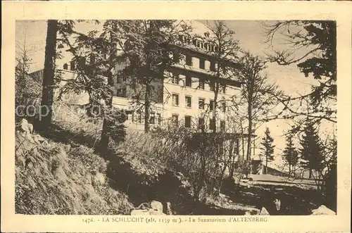 La Schlucht Sanatorium d Altenberg Kat. Gerardmer