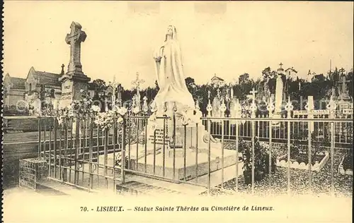 Lisieux Statue Sainte Therese au Cimetiere Kat. Lisieux