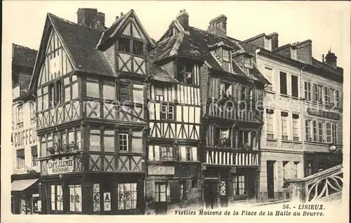 Lisieux Vieilles Maisons de la Place de la Halle au Beurre Kat. Lisieux