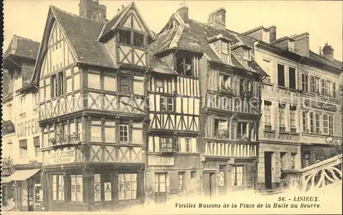 Lisieux Vieilles Maisons de la Place de la Halle au Beurre Kat. Lisieux