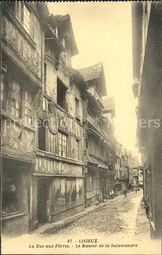 Lisieux Rue aux Fevres Manoir de la Salamandre Kat. Lisieux