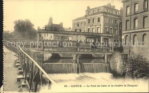 Lisieux Pont de Caen Riviere la Touques Wehr Kat. Lisieux