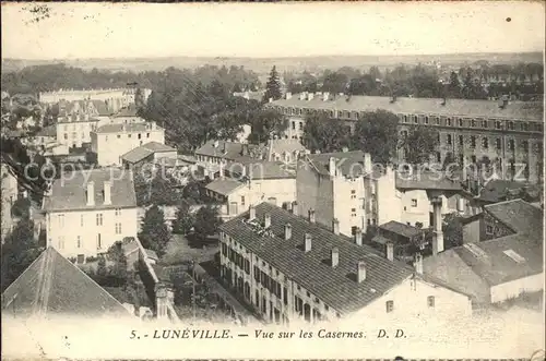 Luneville Vue sur les Casernes Kat. Luneville