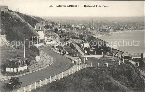 Sainte Adresse Boulevard Felix Faure Tram Kat. Sainte Adresse