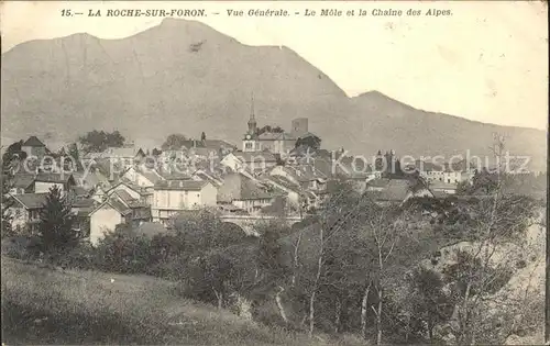 La Roche sur Foron Vue generale Le Mole et la Chaines des Alpes Kat. La Roche sur Foron