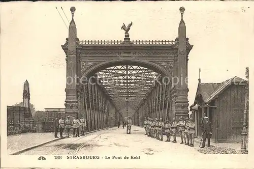 Strasbourg Alsace Pont de Kehl Militaire Kat. Strasbourg