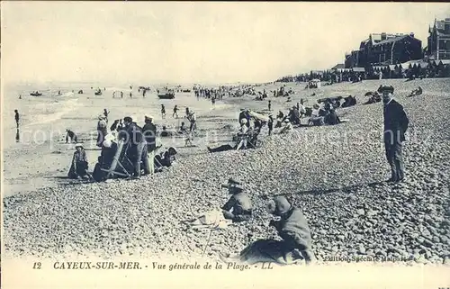 Cayeux sur Mer Vue generale de la Plage Kat. Cayeux sur Mer