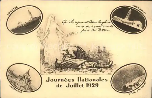 Douaumont Journees Nationales de Juillet 1929 Kat. Douaumont