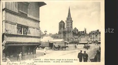 Lisieux Place Thiers vieille Maison Cathedrale Kat. Lisieux