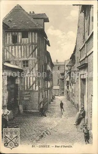 Lisieux Rue d Ouville Wappen Kat. Lisieux