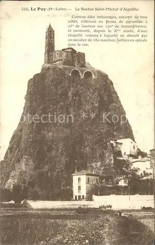 Le Puy en Velay Le Rocher Saint Michel d Aiguilhe Kat. Le Puy en Velay