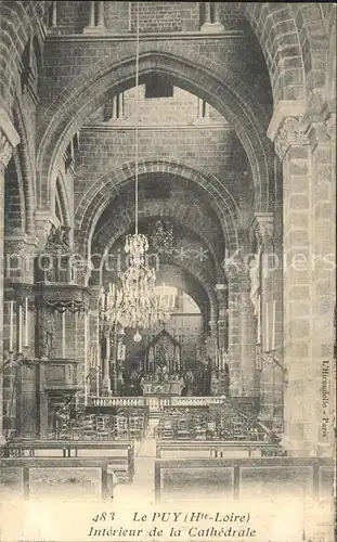 Le Puy en Velay Interieure de la Cathedrale Kat. Le Puy en Velay