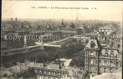 Paris Le Panorama des Sept Ponts Kat. Paris