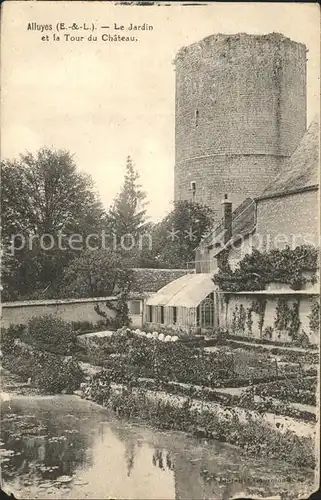 Alluyes Jardin et la Tour du Chateau Kat. Alluyes