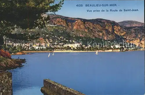 Beaulieu sur Mer Vue prise de la Route de Saint Jean Kat. Beaulieu sur Mer