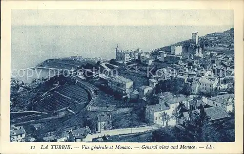 La Turbie Vue generale et Monaco Kat. La Turbie