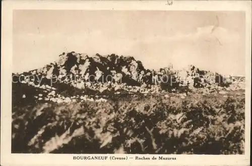 Bourganeuf Roches de Mazuras Kat. Bourganeuf