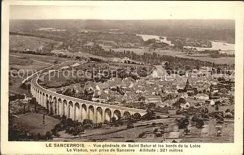 Saint Satur Bords de la Loire Viaduc vue prise de Sancerre Kat. Saint Satur
