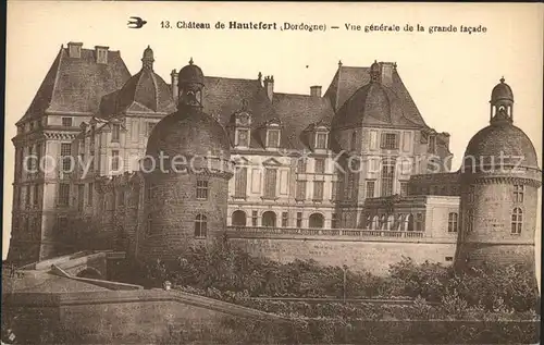 Hautefort Chateau Facade Kat. Hautefort