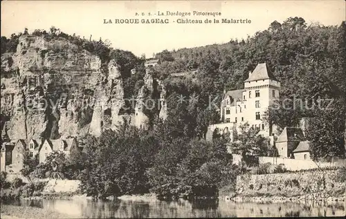 La Roque Gageac Chateau de la Malartrie Kat. La Roque Gageac