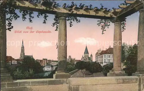 Metz Moselle Blick von der Esplanade Kat. Metz