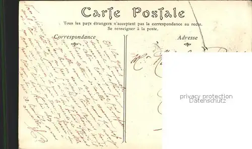 Lisieux Porte des Tribunaux ancien Palais Episcopal Stempel auf AK Kat. Lisieux