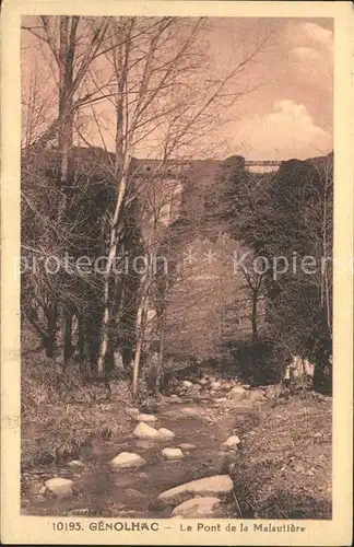 Genolhac Pont de la Malautiere Kat. Genolhac