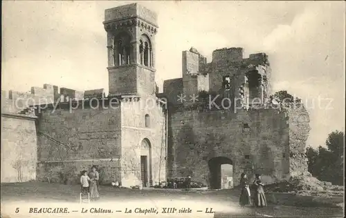 Beaucaire Gard Chateau Chapelle XIIIe siecle Kat. Beaucaire