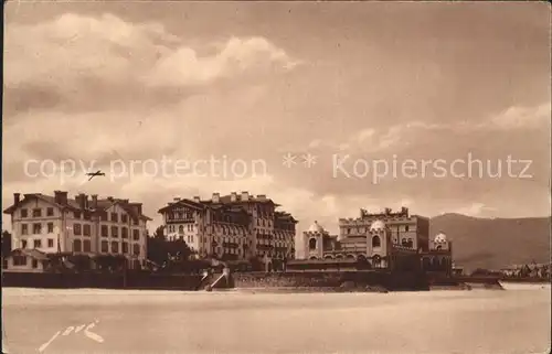 Hendaye Pyrenees Atlantiques Casino Hotel Eskualduna Hotel de la Plage Kat. Hendaye