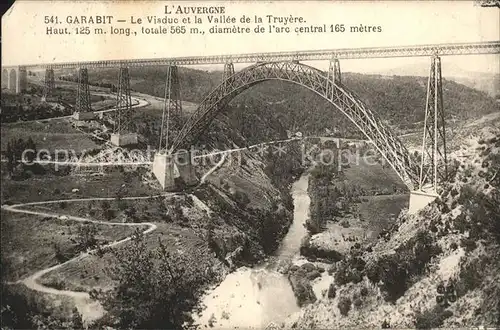 Viaduc de Garabit Viadukt Eisenbahnbruecke Kat. Ruynes en Margeride