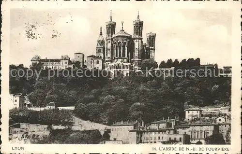 Lyon France Abside de Notre Dame de Fourviere Kat. Lyon