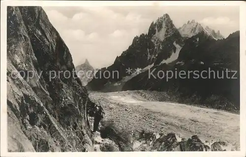 Chamonix Mauvais Pas et la mer de glace Kat. Chamonix Mont Blanc