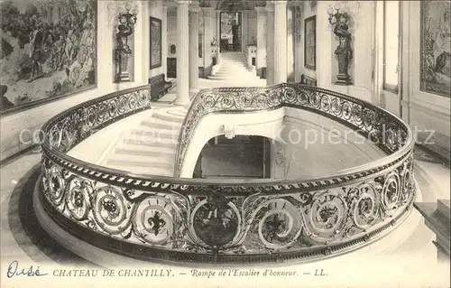 Chantilly Rampe de l Escalier d Honneur au Chateau Kat. Chantilly