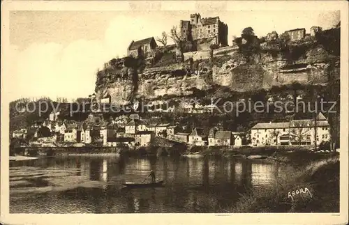 Beynac et Cazenac Vue partielle avec le Chateau Feodal Kat. Beynac et Cazenac