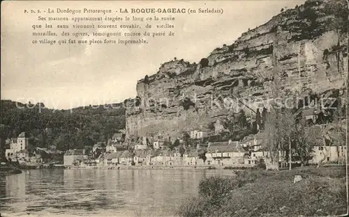 La Roque Gageac Vue partielle Kat. La Roque Gageac