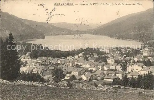Gerardmer Vosges Vue sur la Ville et le Lac prise de la Roche du Rain Kat. Gerardmer